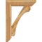 Ekena Millwork Legacy Slat Rough Sawn Bracket w/ Offset Brace, Western Red Cedar, 8"W x 32"D x 44"H BKT0806X32X44LEC06RWR - alternate 3